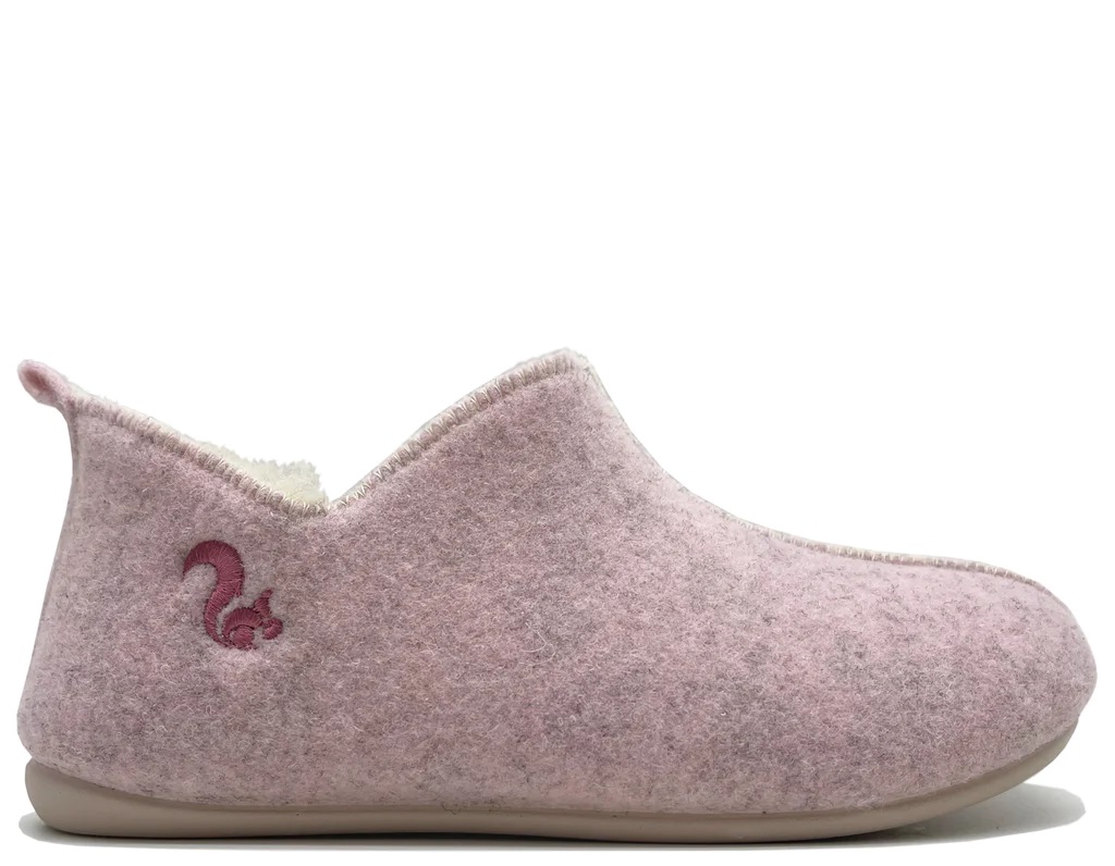 thies 1856 ® Slipper Boots in rose mit Bioschurwolle